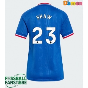 Manchester United Luke Shaw #23 Replik Auswärtstrikot Damen 2026-27 Kurzarm
